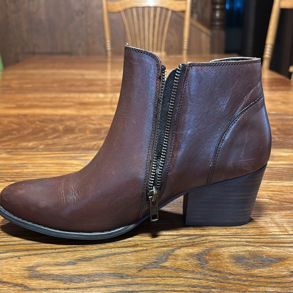 KRBonell Dark Brown Western Look Ankle Boots Adjustable Straps W/Zipper Size 9 - Picture 4 of 15